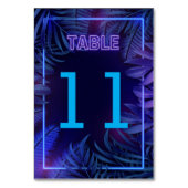 Numéro De Table Neon Glow dans le parti des ténèbres (Dos)