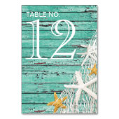 Numéro De Table Nettoyage de poisson d'entrée en bois Patiné rusti (Dos)