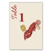 Numéro De Table New Orleans  Watercolor  (Dos)