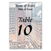 Numéro De Table New York NY - Cluster of Skyscrapers c1900 (Dos)