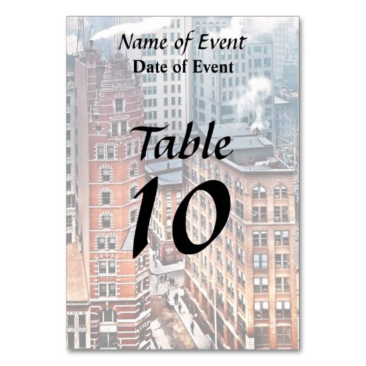 Numéro De Table New York NY - Cluster of Skyscrapers c1900 (Par défaut)