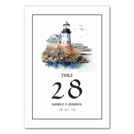 Numéro De Table Newport, Rhode Island Destination Wedding (Par défaut)