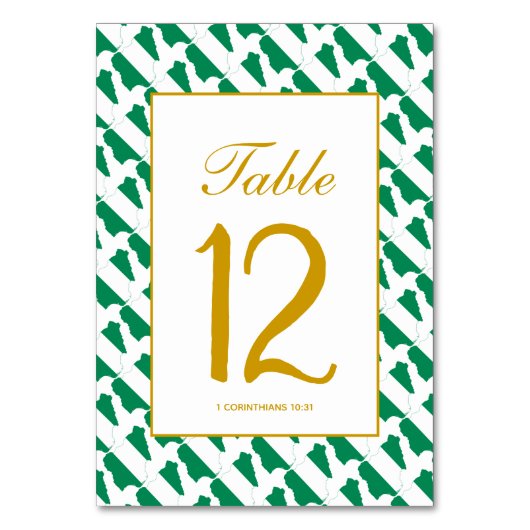 Numéro De Table NIGERIA NAIJA Mariage de fête (Par défaut)