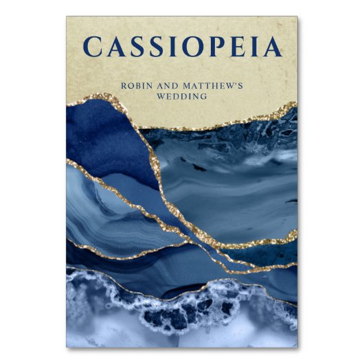 Numéro De Table N'importe quel nom de constellation, Agate bleue e (Dos)