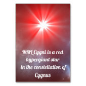 Numéro De Table NML Cygni (Dos)