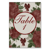 Numéro De Table Noël botanique élégant (Par défaut)