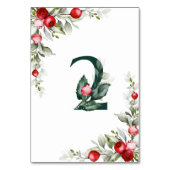 Numéro De Table Noel Botanique Tableau 2 Mariage Numéro de tableau (Par défaut)