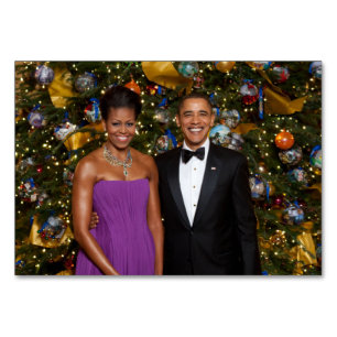 Numéro De Table Noël du président Barack Obama et de Michelle