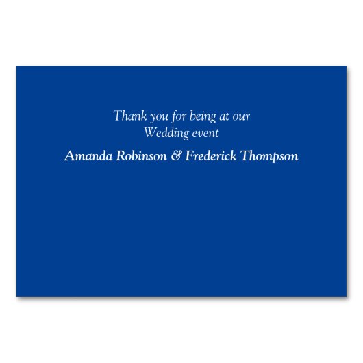 Numéro De Table Noël et Nouvel An 2024 (Dos)