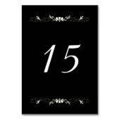 Numéro de table noir et blanc (Par défaut)