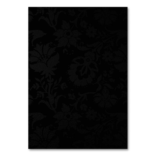 Numéro De Table Noir or (Dos)