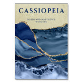 Numéro De Table Nom de la constellation, Agate bleu et or (Par défaut)