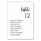 Numéro De Table Nom d'invité Mariage de série classique personnali (Par défaut)