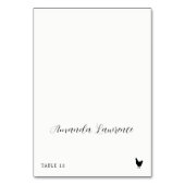 Numéro De Table Nom du script Poulet Repas Option Place Card (Par défaut)
