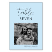 Numéro De Table Nombre minimal de Mariages bleu clair (Par défaut)