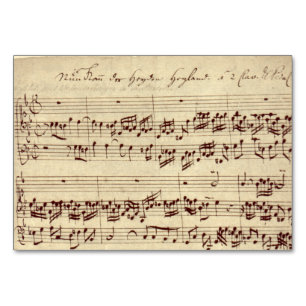Numéro De Table Notes de musique ancienne - Feuille de musique Bac