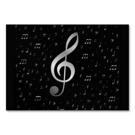 Numéro De Table notes de musique argargent (Devant)