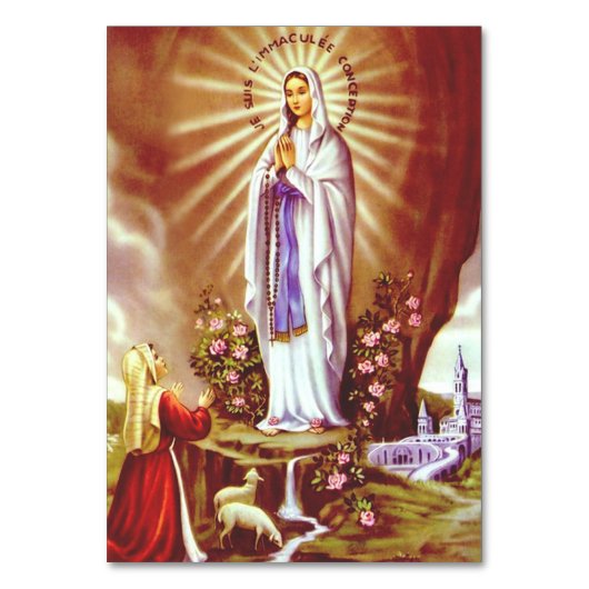 Numéro De Table Notre-Dame de Lourdes (Par défaut)