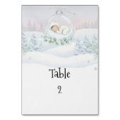 Numéro De Table Notre petit bébé neige arrive Guide des places (Par défaut)