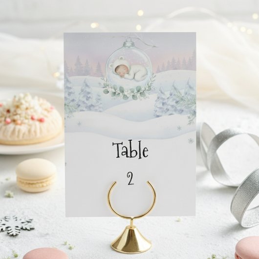 Numéro De Table Notre petit bébé neige arrive Guide des places