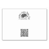 Numéro De Table Nous le faisons - Couple s'embrassant dans une pra (Dos)