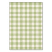 Numéro De Table Nous vous aimons tant Matcha Bow Green Gingham (Dos)