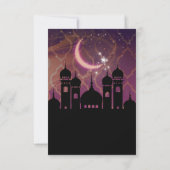 Numéro de table Nuit arabienne Maroc Moyen-Orient (Dos)