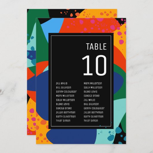 Numéro de table | Nuit au Musée (Devant / Derrière)