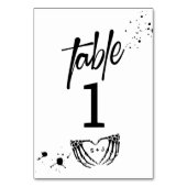 Numéro De Table Nuit d'Halloween de la Mariage vivante (Dos)