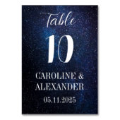 Numéro De Table Nuit étoile Constellation moderne Galaxie moderne (Dos)