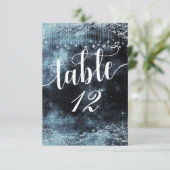 Numéro de table nuit étoilée aquarelle (Debout devant)