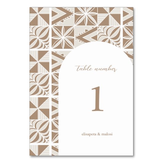 Numéro De Table Nuku'alofa (Par défaut)