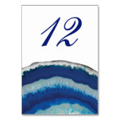 Numéro De Table Numéro AgateBleu (Dos)