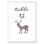 Numéro De Table Numéro de la table d'accueil Rustic Mountain Deer (Dos)
