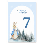 Numéro De Table Numéro de la table d'arc de lapin d'hiver (Dos)