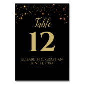 Numéro De Table Numéro de la table Mariage Shimmering Sparkles (Dos)