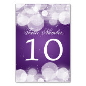 Numéro De Table Numéro de tableau Couleur et étincelle pourpre (Dos)