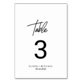 Numéro De Table Numéro de tableau de la calligraphie lunaire (Dos)