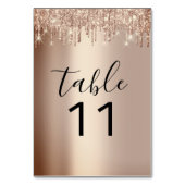 Numéro De Table Numéro de tableau Effet de Parties scintillant Ros (Dos)
