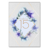 Numéro De Table Numéro de tableau Fleur d'aquarelle translucide vi (Par défaut)