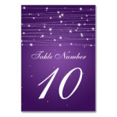 Numéro De Table Numéro de tableau Lignes étincelantes pourpre (Dos)