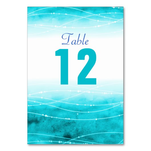 Numéro De Table Numéro de tableau Mariage bleu marine peint (Dos)