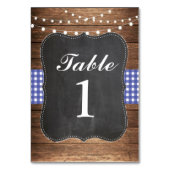 Numéro De Table Numéro de tableau Mariage Bois barbecue Rustique B (Dos)