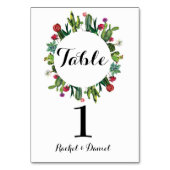 Numéro De Table Numéro de tableau Mariage Cactus Wreath Fiesta Mex (Par défaut)