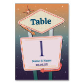 Numéro De Table Numéro de tableau Mariage Las Vegas Casino (Par défaut)