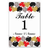 Numéro De Table Numéro de tableau Mariage Las Vegas Casino Party (Dos)