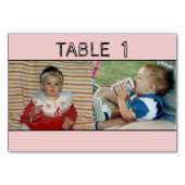 Numéro De Table Numéro de tableau mariage par âge (Devant)