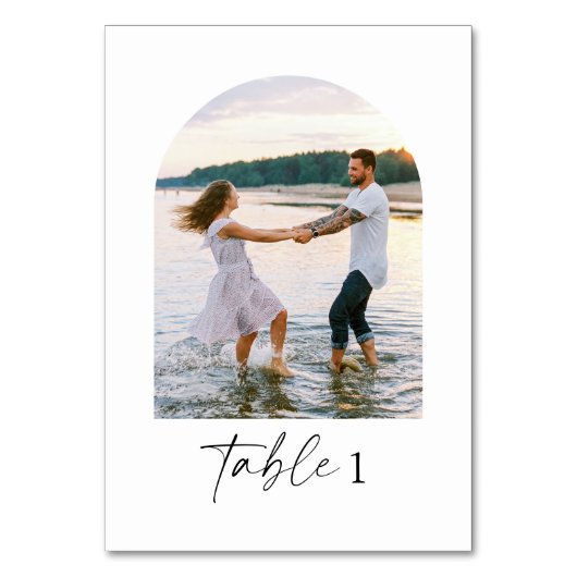 Numéro De Table Numéro de tableau photo moderne et élégant (Par défaut)