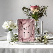 Numéro De Table Numéro de tableau Rose Glam Parties scintillant Ma