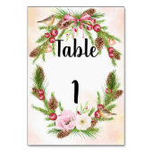 Numéro De Table Numéro de tableau Script Mariage de Noël (Par défaut)